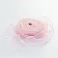 Elegant light pink fishtail organza ribbon for gift wrapping and floral bouquet decoration - In Roll / Large Roll Beauty Pink (4cm*28 Yards)