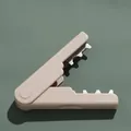 Quitapúas de rosas de plástico beige con dientes de aleación para uso profesional - Marrón Té con Leche (1 Pieza) / 14*3.5*2.5cm