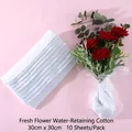 Set da 10 fogli di cotone assorbente 30x30cm premium per la cura dei fiori freschi. - Stile a Fogli / 10 pezzi