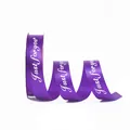 Elegant paars satijnen lint van 2,5 cm met witte Just for you print voor geschenken - 2.5cm / Roze Paars
