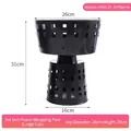 Large black plastic flower bouquet arrangement tool with 26cm top diameter - Large Liner Tube / 26x16x33cm