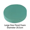 Large round green floral foam mud block for flower arrangements, 20.5cm diameter - Large Floral Foam / Diameter 20.5cm