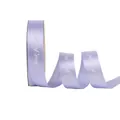 Elegant lavendel satijnen lint met zilveren 'Just for you' opdruk voor cadeauverpakking - 2.5cm / Lichtpaars
