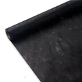 Black milk cotton flower wrapping paper roll for DIY floral bouquets and gift packaging - Roll Milk Cotton / 10 Yards (56cm) / Mystic Black