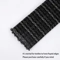 Striscia di tessuto tweed pied de poule bianco e nero per confezioni di fiori - 0,5x1,5 Metri / 002 Griglia Bianca e Nera (Standard)