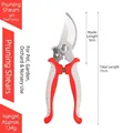 Professional 503 garden pruning shears with curved blades and red grey handles - 503 Curved Blade Style (Red and Gray) / 1 Piece (19cm) / Red Grey