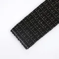 Nastro in tessuto tweed nero e oro per confezioni floreali e decorazioni regalo - 0,5x1,5 Metri / 004 Griglia Oro e Nero (Standard)
