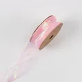 Irillerend roze zeemeermin gaas lint voor bloemen en geschenken - 4cm*10 Yards / Kersenbloesem Roze