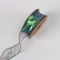 Glanzen visstaart organzalint voor bloemboeketten en luxe geschenkverpakkingen - 4cm*10 Yards / Donkergroen