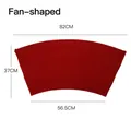 Lámina de forro roja para ramos de flores en forma de abanico, 82 cm x 37 cm x 56,5 cm - Rojo / Estilo de Abanico Jiaqi