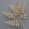 Artificial golden fern leaf branch for home decor and festive floral arrangements - Artificial Albizia Style