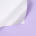 Waterproof dual-sided floral wrapping paper in fresh white and lavender purple colors - White + Light Purple