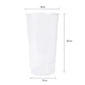 Durable transparent acrylic flower bucket vase for florist, dimensions 18cm top x 30cm height - Medium Round 1 Piece
