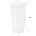 Large transparent acrylic flower bucket for florist display, dimensions 21x38x16cm - Large Round 1 Piece