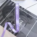 1cm purple polyester ribbon with Just for you print for flower gift wrapping - 1cm * 90 Yards / Light Purple