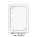 Minimalistisches weißes Blumenpapier mit Hello Summer-Aufdruck, 15 Blatt, 35x50 cm - 15 Blatt/Packung (35x50cm) / Hello Summer Stil H