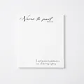 Elegant white pearl film waterproof flower wrapping paper with chic English quotes design - Black Letter - Never To Part / 20 Pcs/Pack