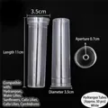 Transparent plastic flower water storage tubes for hydrangea and lilies, 11cm length, 50pcs pack - Hydrangea Tube / 50 Pieces