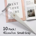 Gray small single rose packaging box, 41x7cm floral gift box for Valentine's Day decor - Small (Large Single Rose Box) / 10 Pieces Pack / Gray