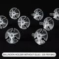 Clear plastic balloon holder clips for DIY floral bouquets, 100 pieces per bag - Glue-Free Balloon Holder / 100 Pieces/Pack (2.3cm)