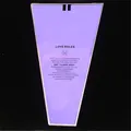 Purple Valentine's Day flower bouquet packaging bag with 'Love Rules' English text print - Pack of 50 / Purple