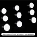 Set of transparent balloon holder clips with nano glue pads, 100 pcs per bag packaging - Adhesive Balloon Holder / 100 Pieces/Pack (2.3cm)