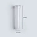 Clear plastic floral water tube with dimensions 9cm height and 2.5cm width for flowers - Long Tube Shape / 50 Pieces / Clear