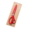 Professional red multi-purpose floral and tailor scissors with protective sheath on card - Multi-purpose Ribbon Shears (SDJ-999) / Red