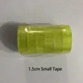 1.5cm wide yellow transparent adhesive tape for floral wrapping and DIY crafts - 1.5cm (6 Rolls/Tube)