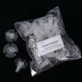 30pcs clear plastic floral stem holders and clips for flower bouquet packaging supplies - Round Fixing Adhesive / 30Pcs Pack
