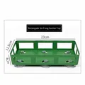 Green rectangular floral tray with 6 suction cups for wedding car flower arrangements - Rectangular Style (23cmx11.5cm) / Rectangular 6-Claw Suction Cup (1 Piece)