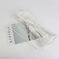 Professional clear heart-shaped plastic flower card holders bundle for floral arrangements - 80 Pcs/Pack / 34cm / Clear