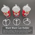 30pcs transparent plastic snack bouquet clips for fixing snacks on 6.8cm diameter cans - Beverage Can Holder / 30Pcs Pack
