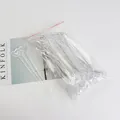 Bulk pack of clear plastic heart-shaped card holders for flower bouquets and florist gift arrangements - 80 Pcs/Pack / 23cm / Clear