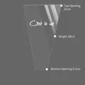 Transparent trapezoid flower bag with C'est la vie print 38x23cm 50pcs - C'est la vie / Medium (23x38x6.5cm) 50 Pieces/Pack / Clear