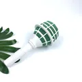 Detailed view of bridal bouquet holder with green floral foam in a white plastic cage - Foam Bouquet Holder / Set of 6