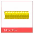 Yellow transparent floral tape, 1.8cm x 22m, 10 rolls per tube for DIY craft - 1.8cm (10 Rolls/Tube)
