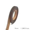 Professional brown floral tape 1.2cm x 25 yards for DIY handmade flower stem wrapping - 12 Rolls/Pack (25 Yards) / Brown