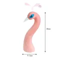 Decoración de cabeza de pavo real rosa artificial con dimensiones - 30cmx9.5cm / Rosa