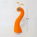 Decoración de cabeza de pavo real naranja artificial para flores, 30cm alto. - 30cmx9.5cm / Naranja