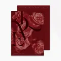 Papel de regalo floral con rosas rojas oscuras vintage Estilo A para ramos románticos - Estilo A / 35x49cm (10 Hojas/Paquete)