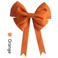 Grand nœud décoratif DIY orange Hermès pour emballage cadeau - L / Orange Hermès