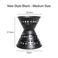 Revestimiento de cubo de flores de reloj de arena negro mediano - M / Negro
