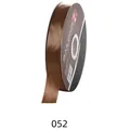 2.5cm wide solid brown satin ribbon roll for floral bouquets and baking DIY crafts - 2.5cm*85 Yards / Light Coffee