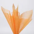 Oranje getextureerd katoen bloemen inpakpapier voor boeketvoering en bloemstukken. - 15 Vellen / Perzik Oranje