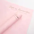 Pink rose floral wrapping paper with elegant gold-stamped romantic text and shadow rose pattern - 10 Pieces/Pack (38*53cm) / Pale White Pink