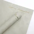 Premium thickened flower wrapping paper with gold foil rose pattern and romantic text - 10 Pieces/Pack (38*53cm) / Misty Grey