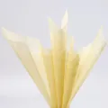 Premium bleekgoud vezelig katoenen inpakpapier voor bloemboeketten en geschenken - 15 Vellen / Melkachtig Geel