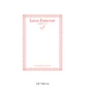 Elegant Valentine's Day lace wrapping paper for floral bouquets, pink lace 36x48cm - Red Love / 10 Pieces/Pack (35x50cm) / White