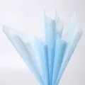 Papier de soie en coton bleu clair premium pour bouquets de fleurs et cadeaux - 15 Feuilles / Bleu Bébé